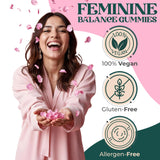 Premium Feminine Balance Gummies for Women’s - Hawaiian Pineapple Gummies for Women pH, 4-in-1 Benefits Includes pH Balance, Healthy Odor, Flora and Immune Support -90 Count (Vegan & Gluten-Free)