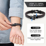 To My Son Bracelet Gifts from Mom, Christmas Birthday Gifts Ideas for Son