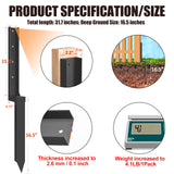 ArlinaL Fence Post Repair Kit, Thickened Steel Anchor Ground Spike