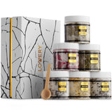 Gifts for Women Who Have Everything, Epsom Bath Salts Gift Basket Set, Relaxing Self Care Salt W/Essential Oil, Christmas Gifts for Mom, Lavender, Eucalyptus, Lemon, Coconut, Tea Tree, Honey Almond