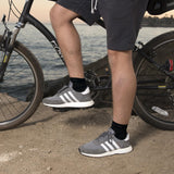 TechWare Pro Ankle Brace Compression Sleeve - Relieves Achilles Tendonitis, Joint Pain. Plantar Fasciitis Foot Sock with Arch Support Reduces Swelling & Heel Spur Pain. (Black/Black, XXL)