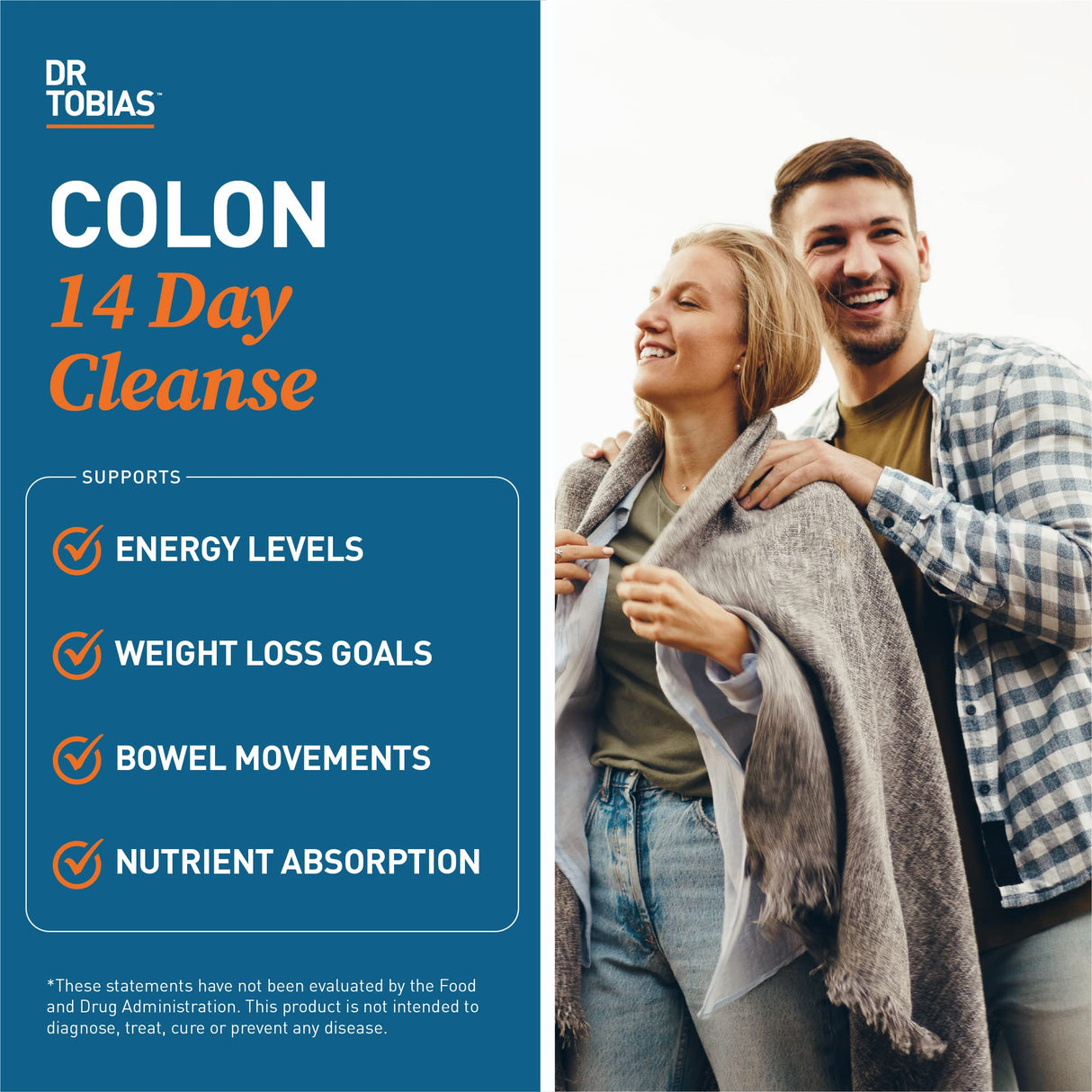 Dr. Tobias Colon 14 Day Cleanse, Advanced Gut Cleanse Detox for Women & Men with Cascara Sagrada, Psyllium Husk, Senna Leaf & Probiotics, Non-GMO Colon Cleanse, 4 Bottles of 28 Capsules (1-2 Daily)