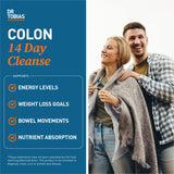 Dr. Tobias Colon 14 Day Cleanse, Advanced Gut Cleanse Detox for Women & Men with Cascara Sagrada, Psyllium Husk, Senna Leaf & Probiotics, Non-GMO Colon Cleanse, 3 Bottles of 28 Capsules (1-2 Daily)