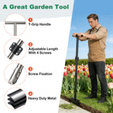 LLARGUEST Edger Lawn Tool, 49 Inch Long Handle Garden Edge with Saw Tooth Blade for Landscaping, Garden,Yard, Camping Heavy Duty Half Moon Edge with T-Grip,Garden Edging Tool