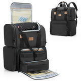 BAFASO Tattoo Backpack with 3 Inner Removable Pouches, Tattoo Case Holds Tattoo Stencil Printer and Tattoo Supplies (Bag Only), Black