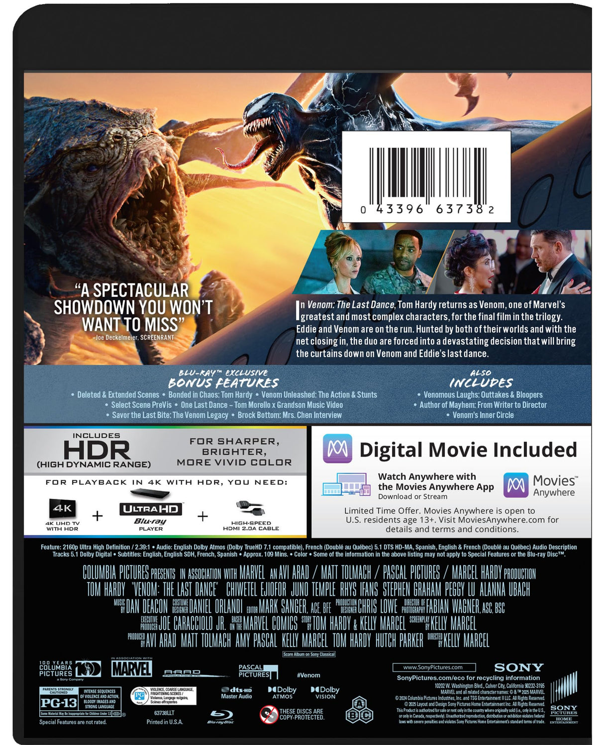 Venom: The Last Dance - 4K + Blu-ray + Digital [4K UHD]