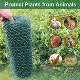 Mklsit Plant Protectors from Animals, Wire Plant Fence Cage, 32.8Ft x 16In