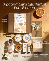 Coralogo Natural Spa Gift Basket for Women, Citrus Jasmine