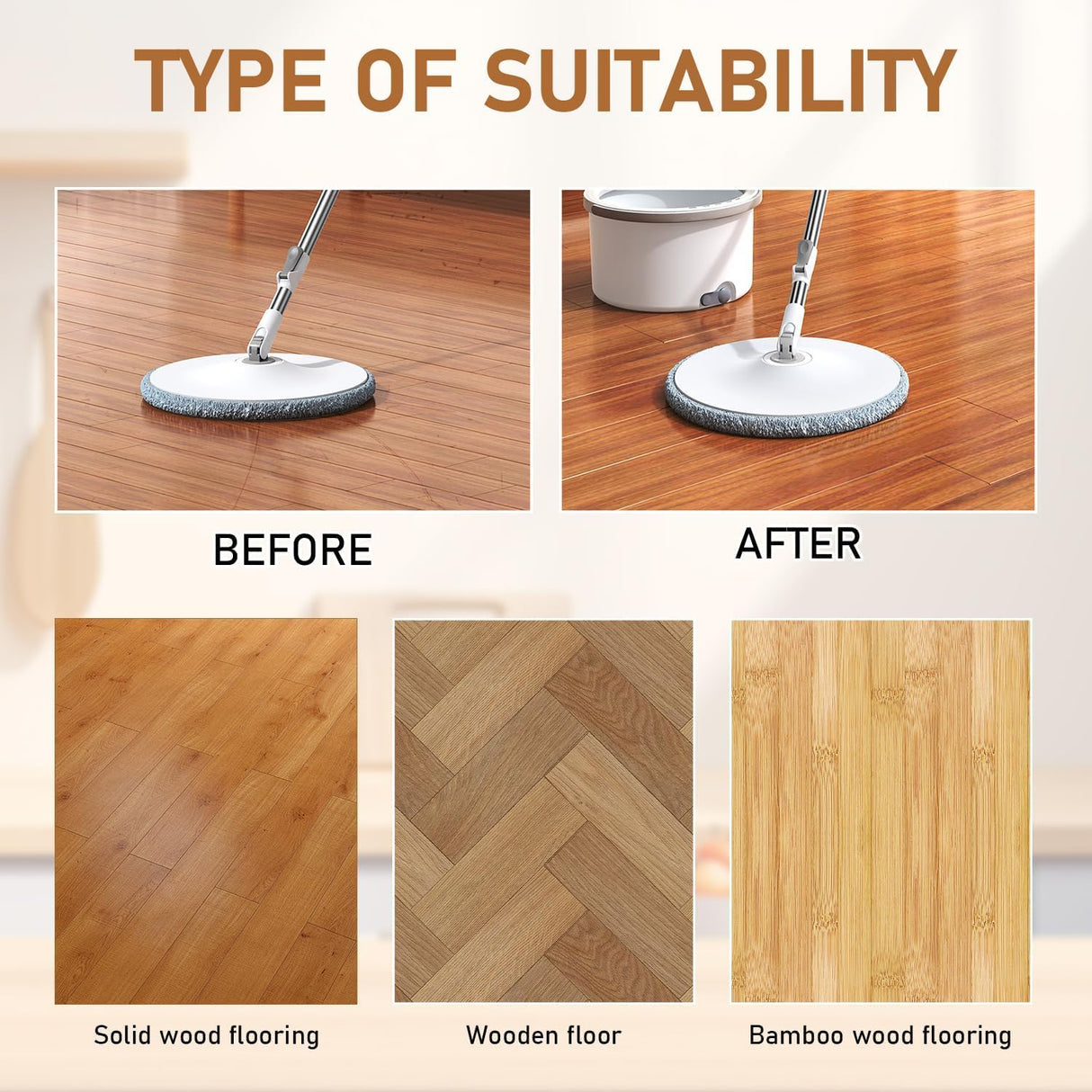 BIJIELAODIAO Mop Soap Brazilian Waves, Mop Soap Scented, Highly Scented Mop Soap, Floor Cleaner For Mopping, Multi-purpose Cleaner Liquid Pet-friendly Mop Cleaner Soap (2PCS)