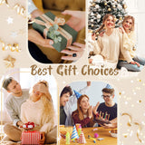 MPRAINBOW 18K Gold Plated Stainless Steel Womens Stackable Floral Bracelet Set, Bangle Chain Non Tarnish, Trendy Jewelry Gifts for Girlfriend, Christmas, Valentines, Birthday, White, 3Pcs