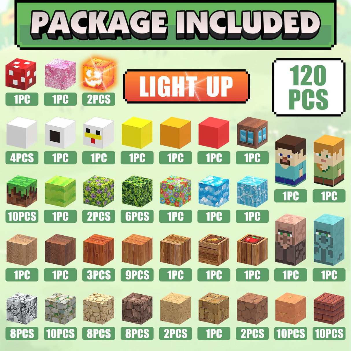 AIDYVOI Magnetic Blocks Toy Building Set for Kids 3+, Light Up Magnetic Building Blocks, 3D Construction Build Toys STEM Sensory Magnet Cubes Christmas Birthday Present