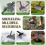 easymake 2-in-1 Lawn Aerator & Weeding Tool Set, SnowShovel - Multifunctional Garden Soil Aerator,Weed Remover, and Snow Shovel for SmallLawns, Tight Corners, and Yard Care