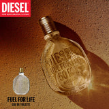 Diesel Fuel for Life Eau de Toilette Spray Perfume for Men, 4.2 Fl. Oz.