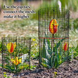 15 PCS Round Plant Protector from Animals, 5 Pack 12'' x 12'' Metal Plant Cages， Metal Mesh to Keep Animals Out, Garden Protection Bunny Barricades, Wire Plant Protectors for Rabbits Chicken Duck