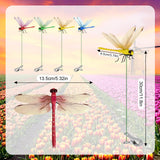 Tolego 16 pcs Dragon Fly Clips for Bugs Repel Lent - Lifelike Outdoor Decorative Dragonflies for Patio, Porch, Plants, Yard and Backpack, Waterproof Summer Garden Ornaments