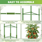 EWPJDK 6-Pack Tomato Cage for Garden Plant Support 48 INCH Garden Stakes Adjustable Tomato Cage for Climbing Plants Pots Vegetables Flowers Fruits (6, 48 Inches)