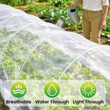 Garden Netting, 10x50Ft Thicken Ultra Fine Mesh Insect Netting, Garden Netting for Raised Beds, Greenhouse Row Cover Barrier for Birds Animals, Garden Mesh Netting for Vegetable Flowers Fruits