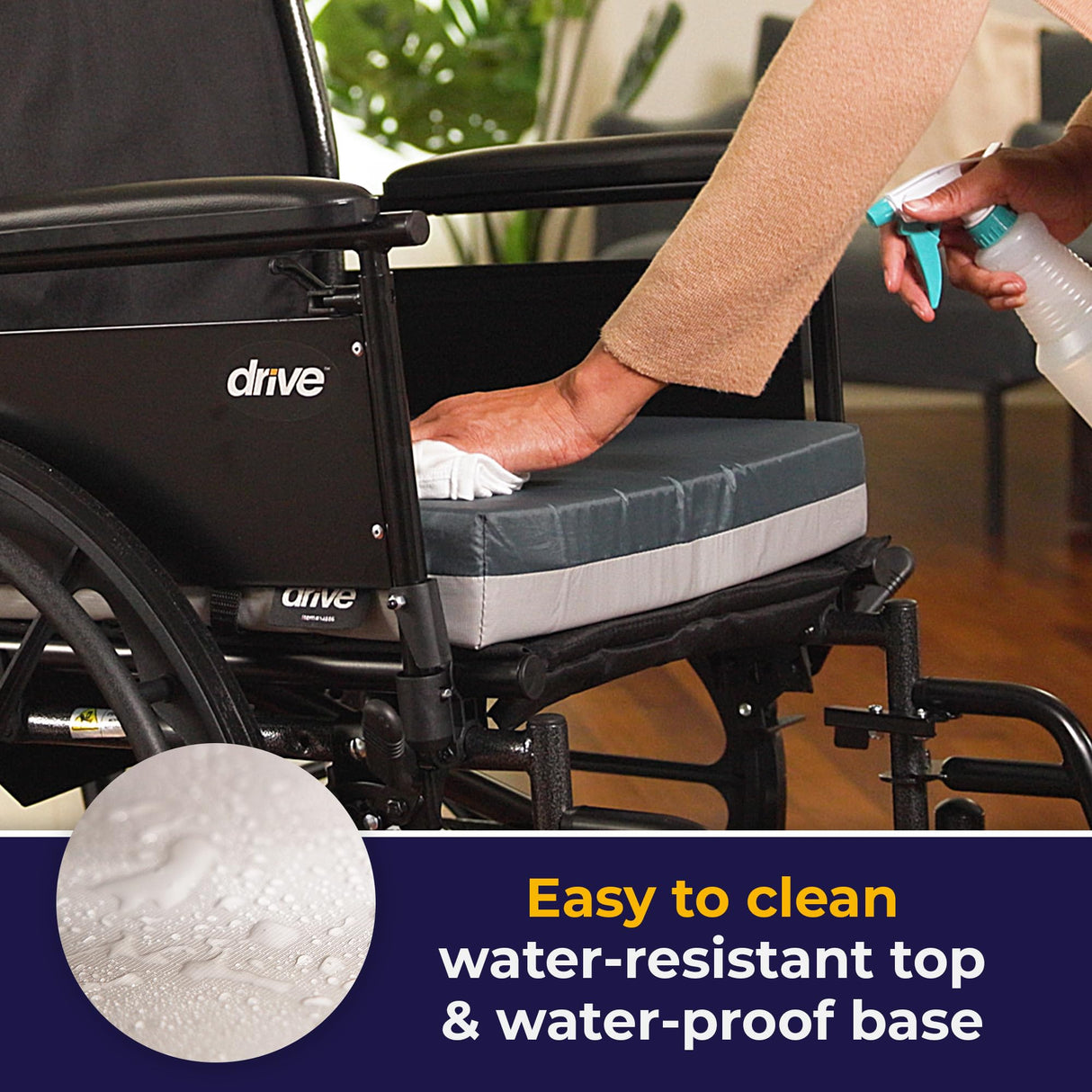 Drive Medical 14886 Skin Protection Gel "E" Wheelchair Seat Cushion