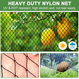 DQS Bird Netting 50' x 50', 2.4" Square Mesh Garden Netting, Poultry Net