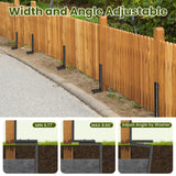 Housolution Fence Post Repair Kit,Separated Fence Post Anchor,1 Pack
