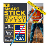 T&T Tools 48-Inch Smart Stick Metal Soil Probe – 3/8" Round Rod - 1 Pack