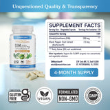DIM Supplement 200 mg (120 Ct) | Estrogen Balance for Women & Men | Hormone Balance, Hormonal Acne Supplements, Menopause, Antioxidant & PMS Support | Non-GMO, Vegan, Soy Free | 4 Month Supply