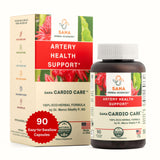 Artery Plaque Removal Formula | 4-Element All-Natural Supplement to Support Blood Pressure, Healthy Cholesterol, and Heart Rhythm | 90 Easy-to-Swallow Capsules | by Sana Herbal