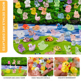 200 pcs Luminous Mini Resin Animals Many Styles Variety Tiny Animals Figures Miniature Little Small Animal Figurines Bulk for Micro Fairy Garden Landscape Accessories Hide Crafts Decor Aquarium