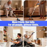 6 Pack 32 Inch Commercial Trash Grabber for Elderly Assist, Heavy Duty Lightweight Reacher with Ergonomic Handle & Non-Slip Grip, Multi-Use Outdoor Home Garden Cleanup Mobility Aid Tool (6, Blue)