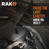 RAK Magnetic Pickup Tool Gifts for Men - Telescoping Magnet with LED Flashlight and 22 Inches Extendable Neck, Cool Gadgets Mechanic Tool, Holiday Gifts for Men, Dad, Husband, Grandpa, Handyman