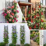 5.25FT Garden Trellis for Climbing Plants, Wall Trellis, 63 Inch Support Fence Climbing Plant Frame Outdoor and Indoor, Privacy Screen Plant Support Fence for Ivy Vines Vegetable Flower