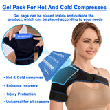 VISKONDA Shoulder Brace Sling Immobilizer and Compression Sleeve,Rotator Cuff Injury Supports for AC Joint Pain Relief,Arm Stability,Tear,Bursitis,Swelling,Tendonitis,for Men and Women (Large)