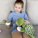 Karister 6Pcs Turtle Stuffed Animals with Three Babies Inside Shell,14" Sea Turtle Plush Pillow Toy with Two Eggs, Stuffed Tortoise for Kids, Ocean Plush for Birthday Christmas or Baby Shower