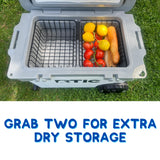 52/72 Qt. Cooler Basket for RTIC 52 or 72 Qt Ultra-Light Coolers - Fits Coleman 54 Qt Steel Belted Cooler - Compatible with Dividers, Inserts, Straps, Locks, and Other RTIC Cooler Accessories