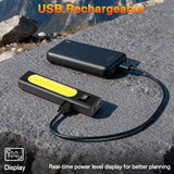 Rechargeable Flashlights High Lumens 1800, Flat EDC Flashlight with Magnetic, 11Mode Pocket Flashlight Super Bright, Powerful LED Flashlights, Tactical Flash lights for Home, Camping, Emergency, Work