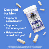 Garden of Life Probiotics for Men Dr Formulated 50 Billion CFU 15 Probiotics for Digestive Health + Organic Prebiotic Fiber for Colon & Immune Support, Daily Gas Relief, Shelf Stable, 30 Capsules