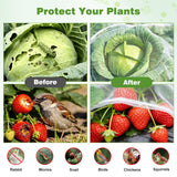Garden Netting Pest Barrier, 10 X 50FT Insect Netting for Garden Raised Beds, Garden Mesh Netting Bug Netting Row Cover for Vegetables, Fruit Trees, Blueberry Bushes