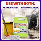 Mr. Clean PRO All Purpose Floor Cleaner, Bulk Liquid Concentrate for Cleaning Hardwood, Tile or Terrazzo Floors, Commercial Use, 1 gal (Case of 3)