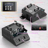 Fancybling 2000W Fog Machine, 3 in 1 Fog Bubble Machine with 2 Bubble Fans, 18 RGB LED Lights Smoke Bubble ALL IN ONE Fog Machine, Bubble Machine for Halloween Christmas Party Wedding Birthday