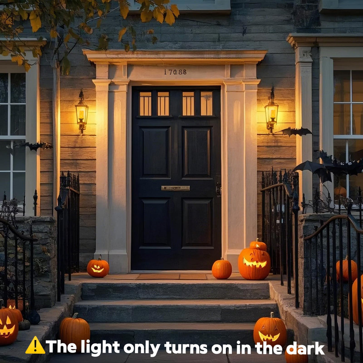 Vicstone Dusk to Dawn LED Flame Light Bulbs Outdoor, 4 Modes Flickering Light Bulbs with Upside Down Effect, E26 Fire Bulb for Halloween Christmas Party Patio Porch Home Indoor Decorations - 2