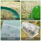 JPOIP 8" Heavy Duty Spiral Landscape Spikes - Solid Galvanized Metal Garden Stakes for Fixing Paver Edging, Weed Barriers, Artificial Turf, Tent and More (100 Pack)