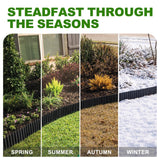 SJPULMO Corrugated Metal Edging, 6"x45Ft Rust-proof Landscape Edging Border