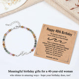 TONY & SANDY 40th Birthday Gifts Women, Wave Bracelet for Women Jewelry, 40th Birthday Decorations for Woman, Unique 40 Year Old Bday Gifts for Woman, Best Friend, Daughter, Wife, Sister