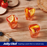 JOLLY CHEF 500 Pack 2 oz Plastic Shot Glasses Clear Disposable Plastic Cups Heavy-duty Party Glasses, Disposable Cups for Thanksgiving Christmas Halloween Party