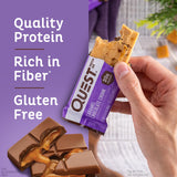 Quest Nutrition Caramel Chocolate Chunk Protein Bars, 12 Count