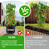 Moirsunt Tomato Cages with 10 Gallon Grow Bags, 48 Inches Tomato Planter