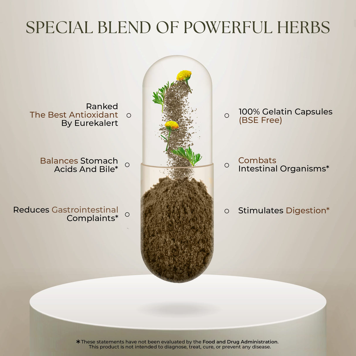 Dr Clark Wormwood Super W Blend 330 mg, 100 Gelatin Capsules