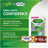 Poligrip Power Hold Plus Seal Denture Adhesive Cream, 2.2 oz (4 Pack)