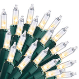 Joiedomi Clear Christmas String Lights Indoor,400(4x100) Mini Warm White Fairy Light,85.6 FT Lighting Decor for Patio Dorm Classroom Bedroom Holiday Wedding Party Garland Birthday Festival,Green Wire