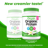 Orgain Organic Vegan Protein Powder, Vanilla Bean - 21g Plant Protein, 4g Prebiotic Fiber, No Lactose Ingredients, No Added Sugar, Non-GMO, For Shakes & Smoothies, 2.03 lb (Packaging May Vary)